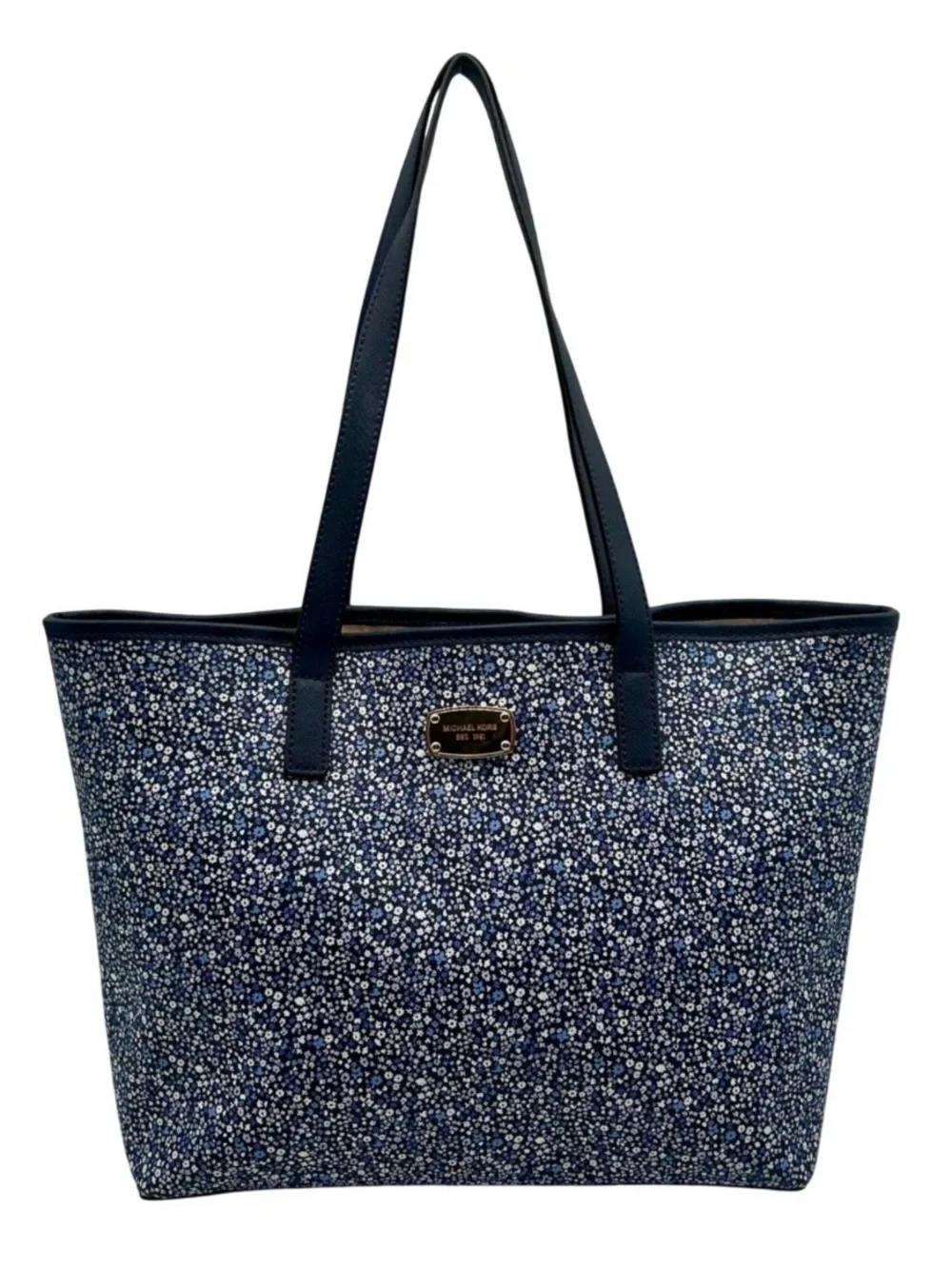 Michael Kors Blue Floral Tote - Perfect Size - excellent condition and quality
